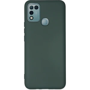 Infinix Hot 11 Play Kılıf Lansman Nano Içi Kadife  Silikon - Koyu Yeşil