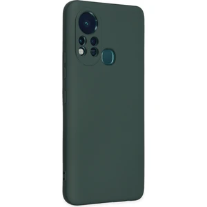 Infinix Hot 11S Kılıf Lansman Nano Içi Kadife  Silikon - Koyu Yeşil