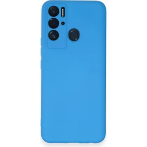 Tecno Pova Neo Kılıf Lansman Nano Içi Kadife  Silikon - Mavi