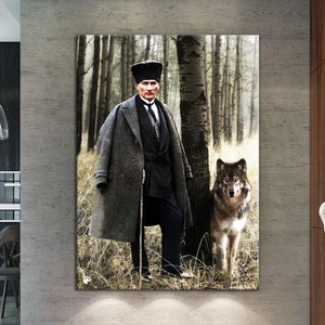 Morfil Sanat Atölyesi Atatürk Mustafa Kemal Makam Panosu Tablosu Kanvas Tablo Resmi Kurumlar Okullar