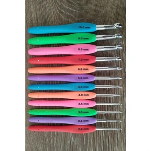 EC Shop Sgshobby Renkli Silikon Saplı 12 Farklı Numaralı Tığ Seti