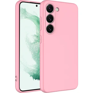 Case 4U S23 Kılıf Kamera Korumalı Içi Kadife Logosuz Mara Lansman Silinebilir Kılıf Pembe