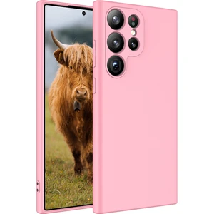 Case 4U Samsung Galaxy S23 Ultra Kılıf Kamera Korumalı Içi Kadife Logosuz Mara Lansman Silinebilir Kılıf Pembe