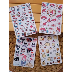EyER Shoping Hello Kitty Sanrio 70 Adet Sticker Set Bullet Journal Için Uygundur.