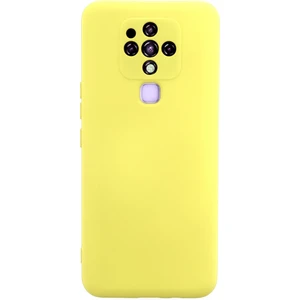 Tecno Camon 16 Kılıf Lansman Nano Içi Kadife  Silikon - Sarı