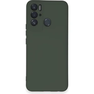 Tecno Pova Neo Kılıf Lansman Nano Içi Kadife  Silikon - Koyu Yeşil