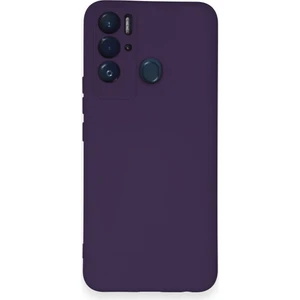 Tecno Pova Neo Kılıf Lansman Nano Içi Kadife  Silikon - Mor