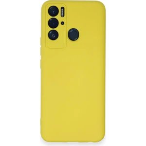 Tecno Pova Neo Kılıf Lansman Nano Içi Kadife  Silikon - Sarı