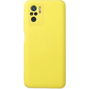 Xiaomi Poco M5S Kılıf Lansman Nano Içi Kadife  Silikon - Sarı