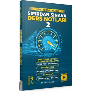 Benim Hocam Yayınları YDS YÖKDİL YKS -DİL Sıfırdan Sınava Ders Notları 2