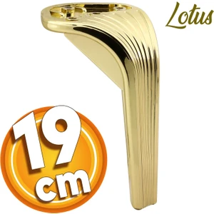 Lotus Lüks Mobilya Kanepe Sehpa Tv Ünitesi Koltuk Ayağı 19 Cm Gold Altın Baza Ayakları