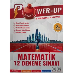 Nartest Yayınevi 8. Sınıf LGS Matematik Power Up 12 Li Deneme