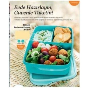 Bölmeli Beslenme Kabı 1lt Tupperware Bölmeli Beslenme Kabı