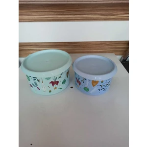 Tek Dokunuş Saklama Kabı --940ml-1,4l-- Yılbaşı Özel 2 Li Set