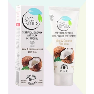 Organik Sertifikalı Anti-Plak Diş Macunu Hindistancevizi-Nane-Aloe Vera 75 ml