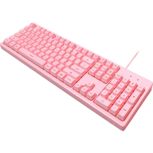 Masaüstü Pc Için LED Arkadan Aydınlatmalı Mekanik Oyun Klavyesi - Kırmızı (Yurt Dışından)