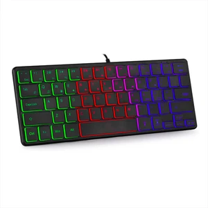 Kablolu Oyun Klavyesi 64 Tuş Pc Ultra Kompak Mini Klavye(Yurt Dışından)