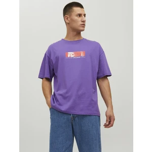 Jack & Jones Jormasterpıece Tee Ss Crew Neck Tg Mor Erkek T-Shirt 12232259-Deep