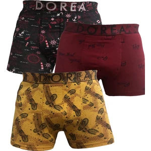 Desenli Erkek 3 Adet Boxer