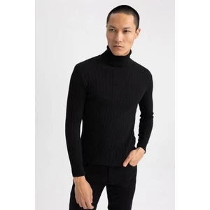 Regular Fit Boğazlı Triko Kazak Z9566AZ22AU