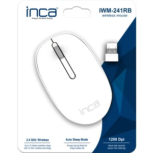 Beyaz Mouse IWM-241RB Candy Desing 3D Wireless Mouse- Beyaz