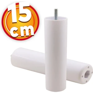 Gizli Mobilya Kanepe Sehpa Tv Ünitesi Koltuk Orta Destek Ayağı 15 cm Beyaz Baza Ayak