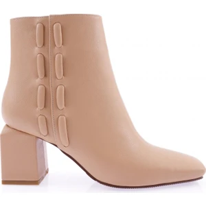 5115  Kadin Küt Burun Çerçeve Topuklu Bot