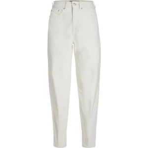 Jack & Jones Jjxx Yüksek Bel Mom Fit Beyaz Kadın Pantolon 12204490