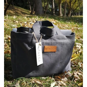 Grey Moon Bag - Mumlu Kanvas Kadın Çanta