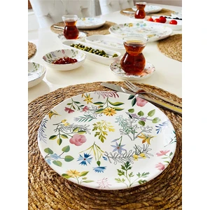 Şura Mutfak Flowers 6 Kişilik 21 Parça Kahvaltı Takımı