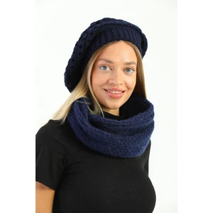 Elif İç Giyim Kadın Triko Bere ve Örgü Boyunluk Set