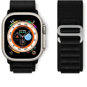Apple Watch Uyumlu 42MM 44MM 45MM 49MM 1/2/3/4/5/6/se/7/8/ultra Haki Ocean Tırtıklı Bez Kordon