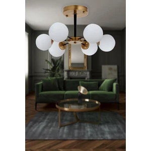 Eray Aydınlatma Topaç Opal Camlı 6 Lı Eskitme Avize