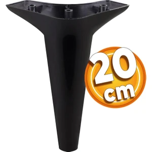 Aspen Lüks Mobilya Kanepe Koltuk Tv Ünitesi Konsol Yükseltici Ayağı Ayakları 20 Cm Siyah Ayak