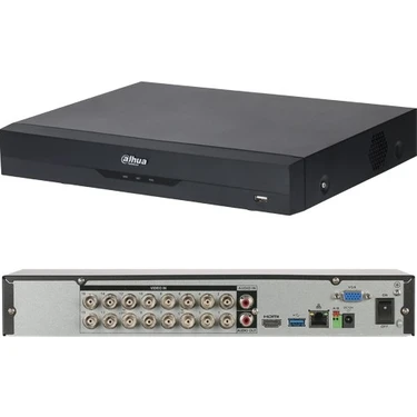 Dahua (XVR5116HS-I3) 16 Kanal 1080P 1X10TB 5mp Hdcvı/ahd/tvı/cvbs/ıp HDMI VGA,USB,RJ45 H265+XVR