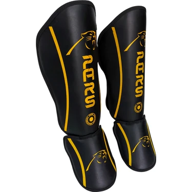 Pars Guard Kick Boks ve Muay Thai Ayak Kaval Koruyucu Siyah-Sarı