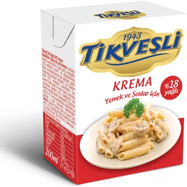 Tikveşli %18 Yağlı Krema 200