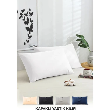 Vionel Home Pamuklu 2'li Yastık Kılıfı 50X70 cm Düz