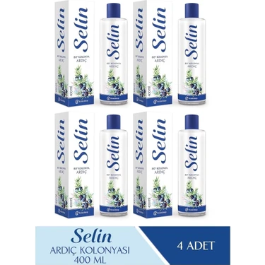 Selin Parfümlü Kolonya Ardıç 400 ml 4 Lü