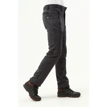 Ghassy Co. Ghassy Co.erkek Içi Polarlı Tactical Outdoor Su Geçirmez Koyu Gri Softshell