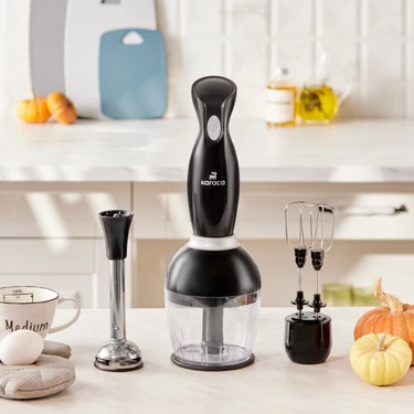 Karaca Karaca Profoodmix 3'lü Blender Set Siyah