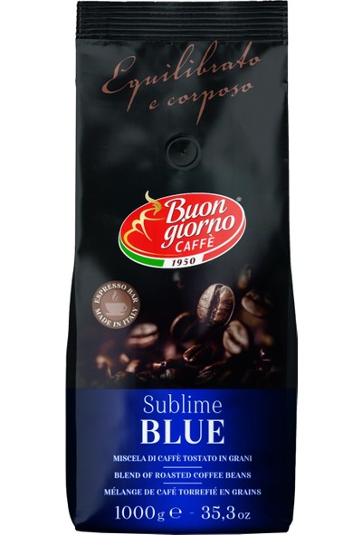 Buongiorno Caffe Italiano Sublime Blue Gourmet Cekirdek Kahve 1 kg