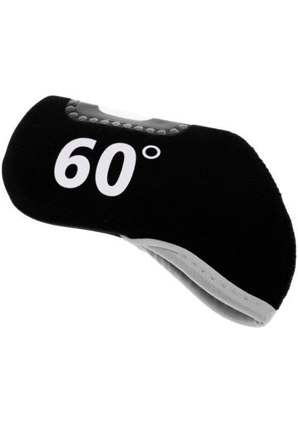 2x Golf Club Demir Putter Headcover Head Kapak Koruyucusu 60 Derece Siyah 2 Adet
