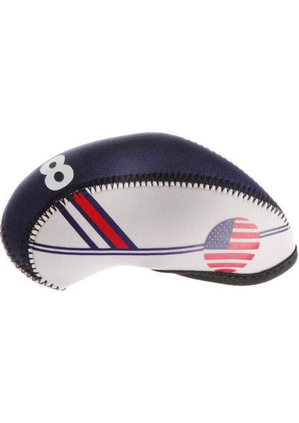 10 Adet Golf Kulübü Ütüler Için Kapaklar, Naylon Club Head Covers(Yurt Dışından) modelleri