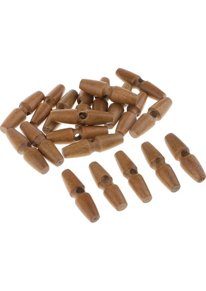 Dokun Düğmeleri Kaplama Geçiş Düğmeleri Ahşap Tokalar Kahverengi2 50 x 13MM (Yurt Dışından) fırsatları