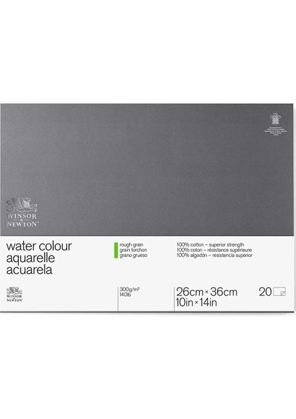 Professional Watercolour Rough 300GR Sulu Boya Bloku 20 Sayfa 26X36CM