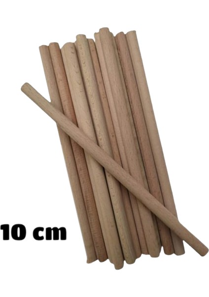 10 cm Ahşap Çubuk 10 Adet