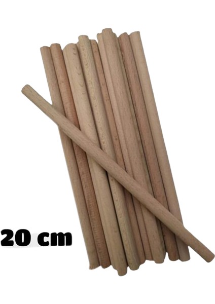 20 cm Ahşap Çubuk 8 Adet