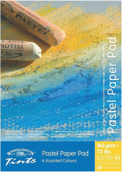 Tints Pastel Paper Pad 6 Renk Pastel Boya Bloknotu 24 Sayfa A3 (29.7X42CM)