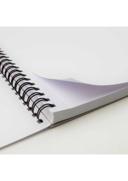 Eskiz Çizim Bloknotu (Spiralli) Yatay Hafif Dokulu 110GR 50 Sayfa A2 (42X59,4CM)